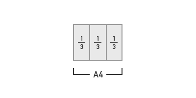 展開a4３つ折り