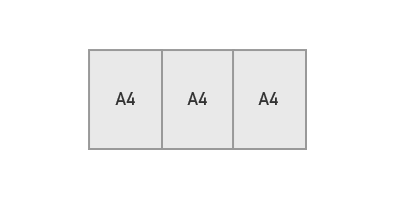 仕上りa4３つ折り