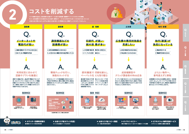 オフィス・IT関連・家電・インフラ・情報通信／サービスパンフレット・会社案内デザイン実績