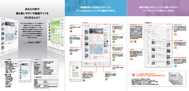 システム開発関連パンフレットデザイン