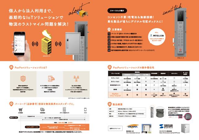 オフィスセキュリティ・IOTセキュリティ機器・IoT機器製造・IoT機器パンフレットデザイン実績