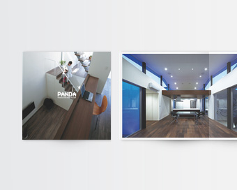 建築設計事務所、会社案内を兼ねたブランドブックのデザイン事例
