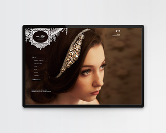 ブライダルヘッドドレスのブランドサイト・ホームページのデザイン事例