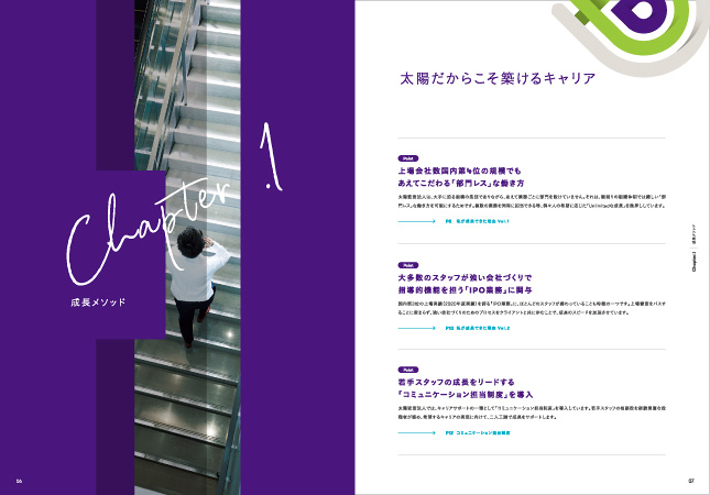 採用パンフレットデザイン
